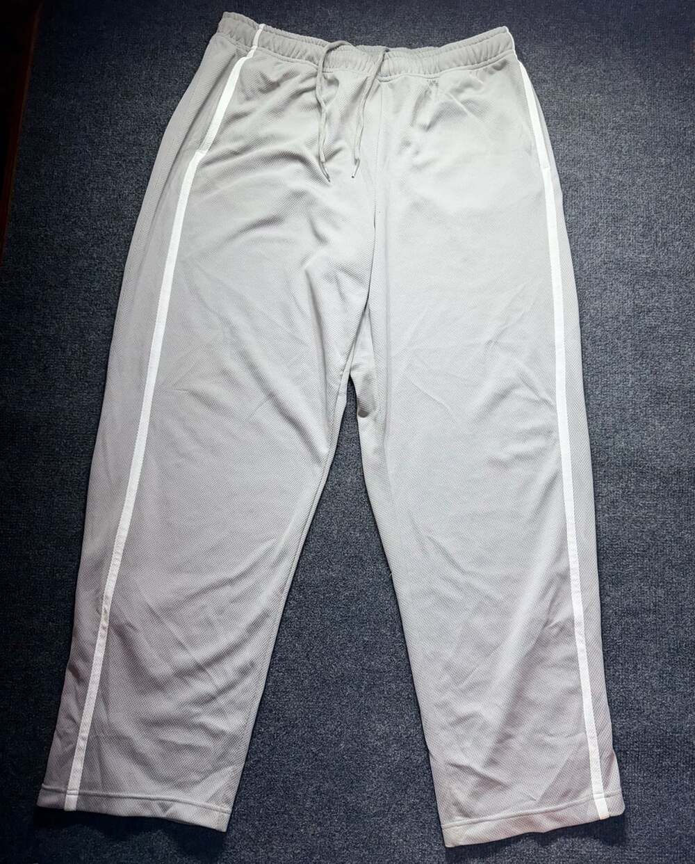 Vintage Silver Tag Nike Track Pants Size XXL Grey Mesh